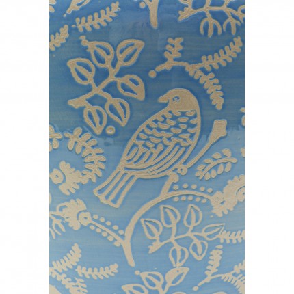 Vaas blauw vogel 33cm Kare Design