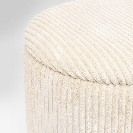 Stool trunk Plush cream (2/Set) Kare Design