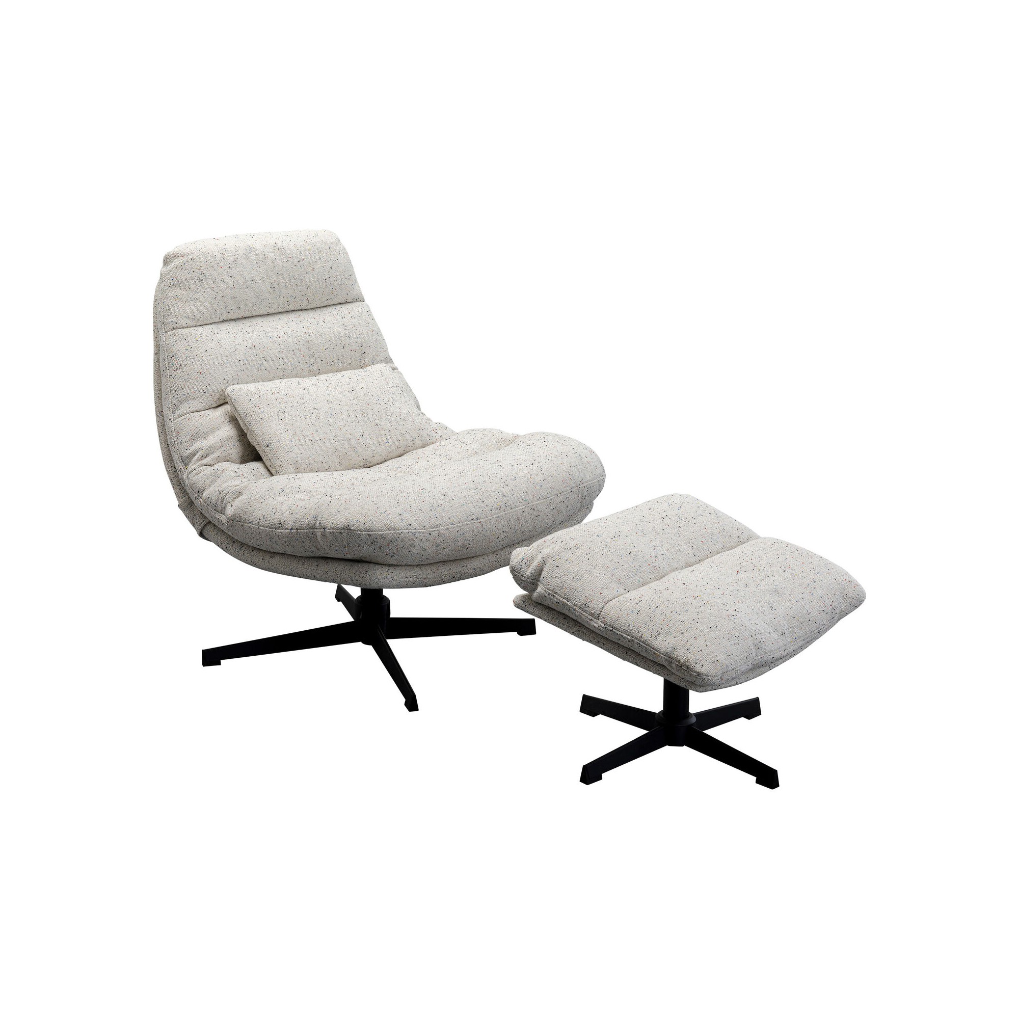 Fauteuil pivotant + repose-pieds Columbia