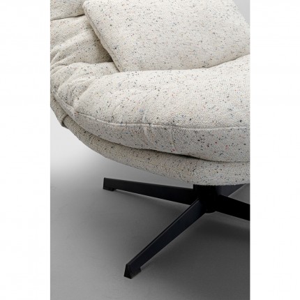 Draaifauteuil en Voetsteun Columbia Kare Design