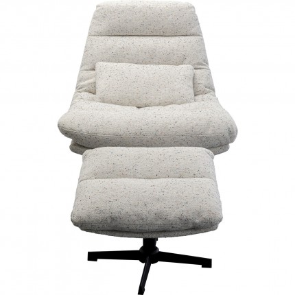 Draaifauteuil en Voetsteun Columbia Kare Design