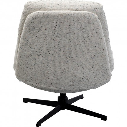 Swivel Armchair with Stool Columbia Kare Design