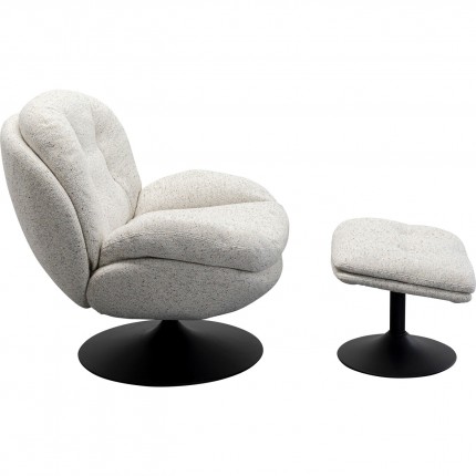 Draaifauteuil en Voetsteun Stanford Kare Design