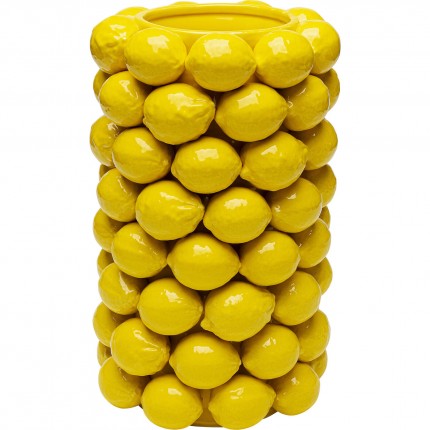 Vase lemons yellow 43cm Kare Design