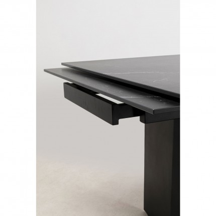 Extension Table Novel 180x90cm black Kare Design