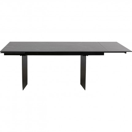 Uitschuifbare eettafel Novel 180x90cm zwart Kare Design