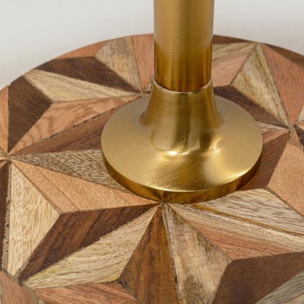 Side Table Domero Geo Ø25cm brown gold Kare Design