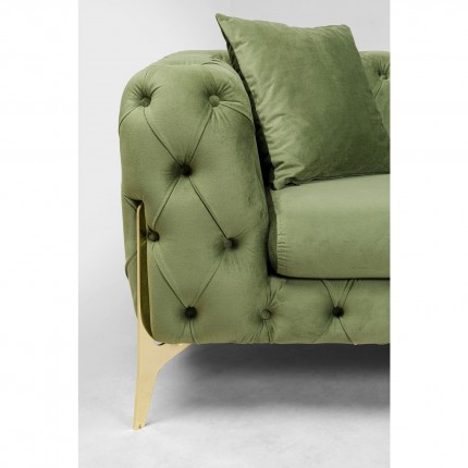 Sofa Bellissima 3-Seater velvet Green Kare Design