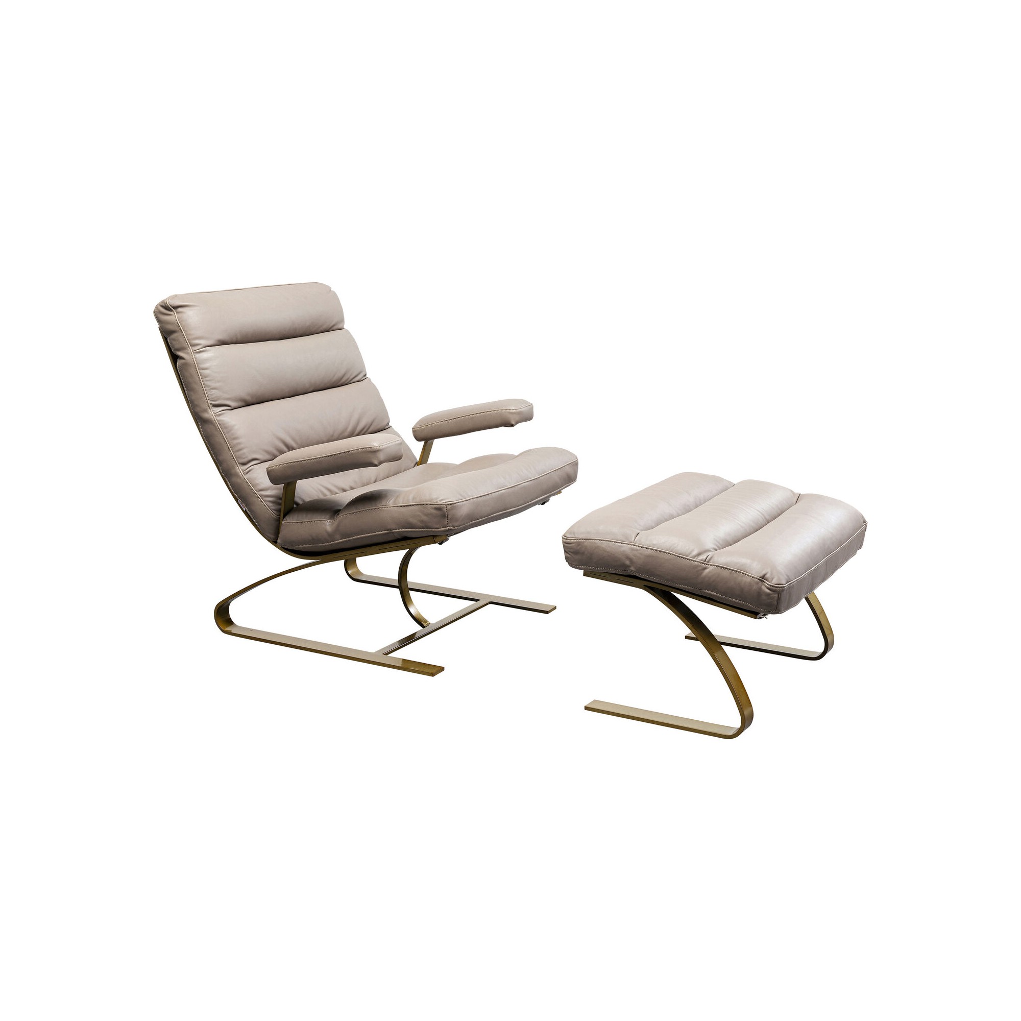 Fauteuil en Voetensteun Novel Kare Design