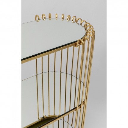 Console Wire 81x37cm brass Kare Design