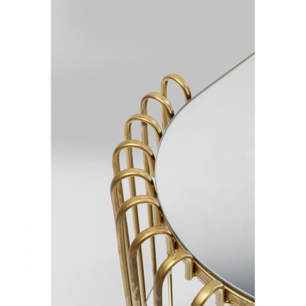 Console Wire 81x37cm brass Kare Design