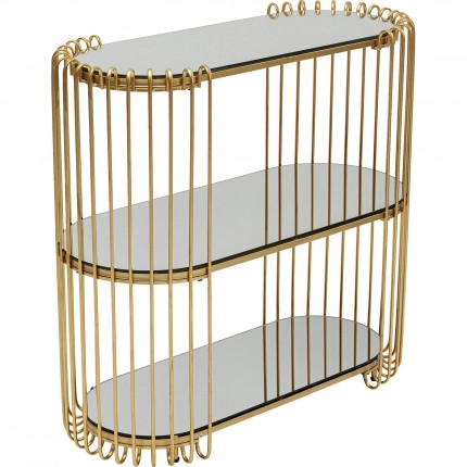 Console Wire 81x37cm brass Kare Design