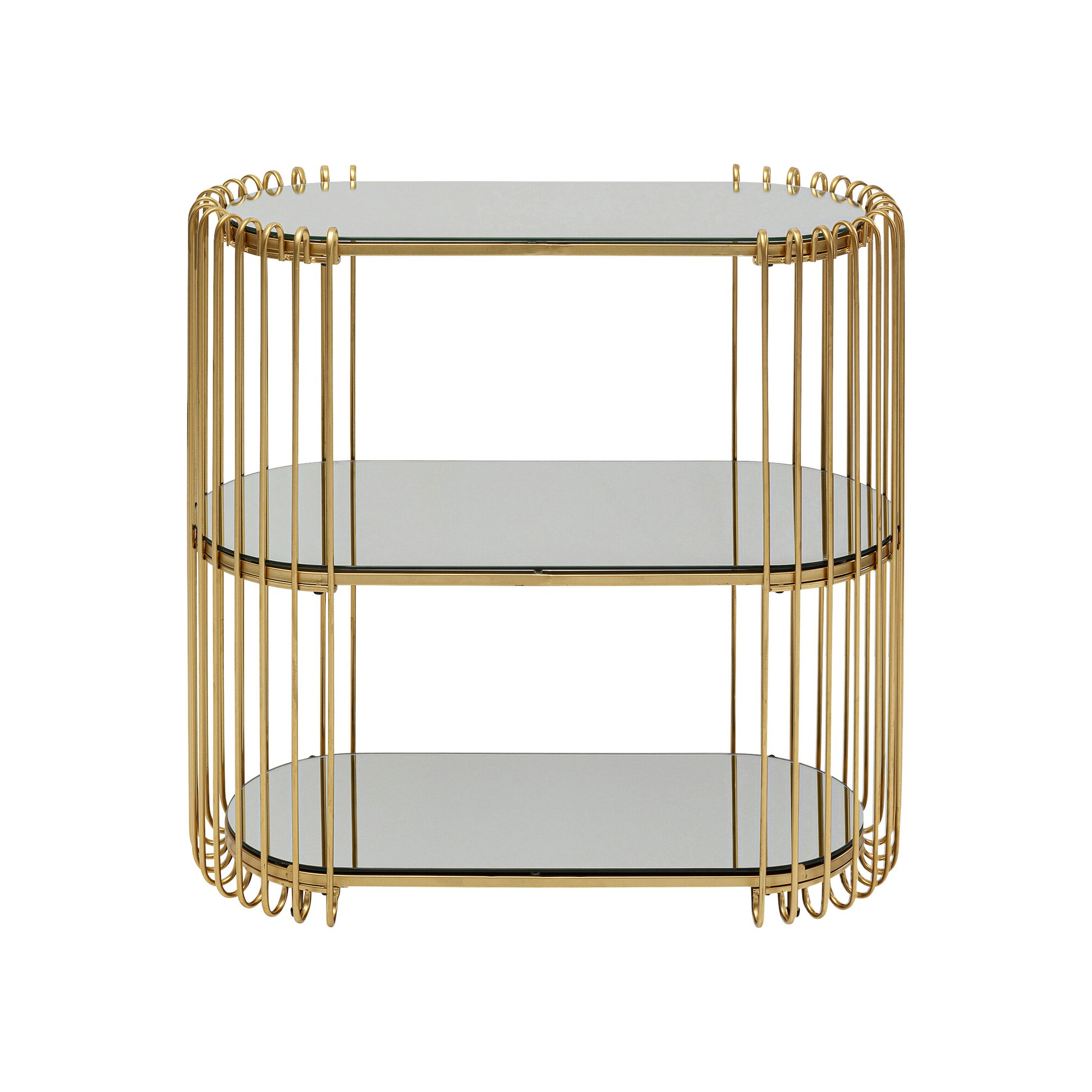 Console Wire 81x37cm brass Kare Design