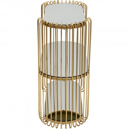 Console Wire 81x37cm brass Kare Design