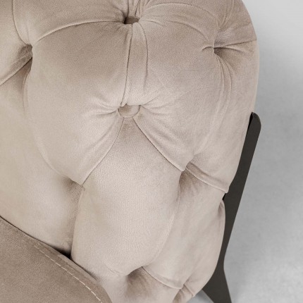 Sofa Bellissima 2-Zits fluweel beige Kare Design