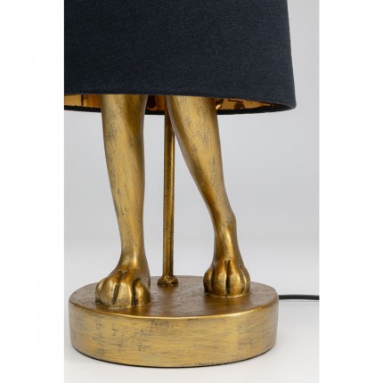 Table Lamp Animal rabbit 68cm gold and black Kare Design