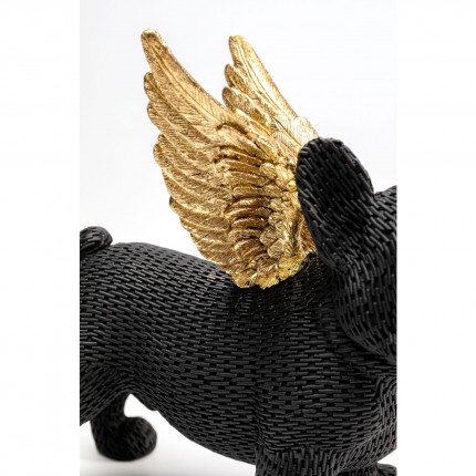 Deco Angel Puppy black and gold Kare Design