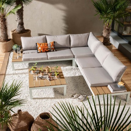 Outdoor Sofa Set Holiday White (4-Pieces) Kare Design