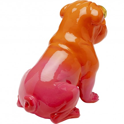 Decoratie Fashion bulldog oranje 17cm Kare Design