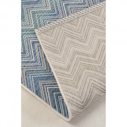 Vloerkleed Zigzag blauw 330x230cm Kare Design