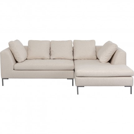 Corner Sofa Gianna 250cm right creme Kare Design