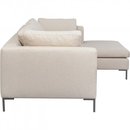 Corner Sofa Gianna 250cm right creme Kare Design