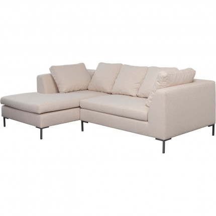 Corner Sofa Gianna 250cm left creme Kare Design