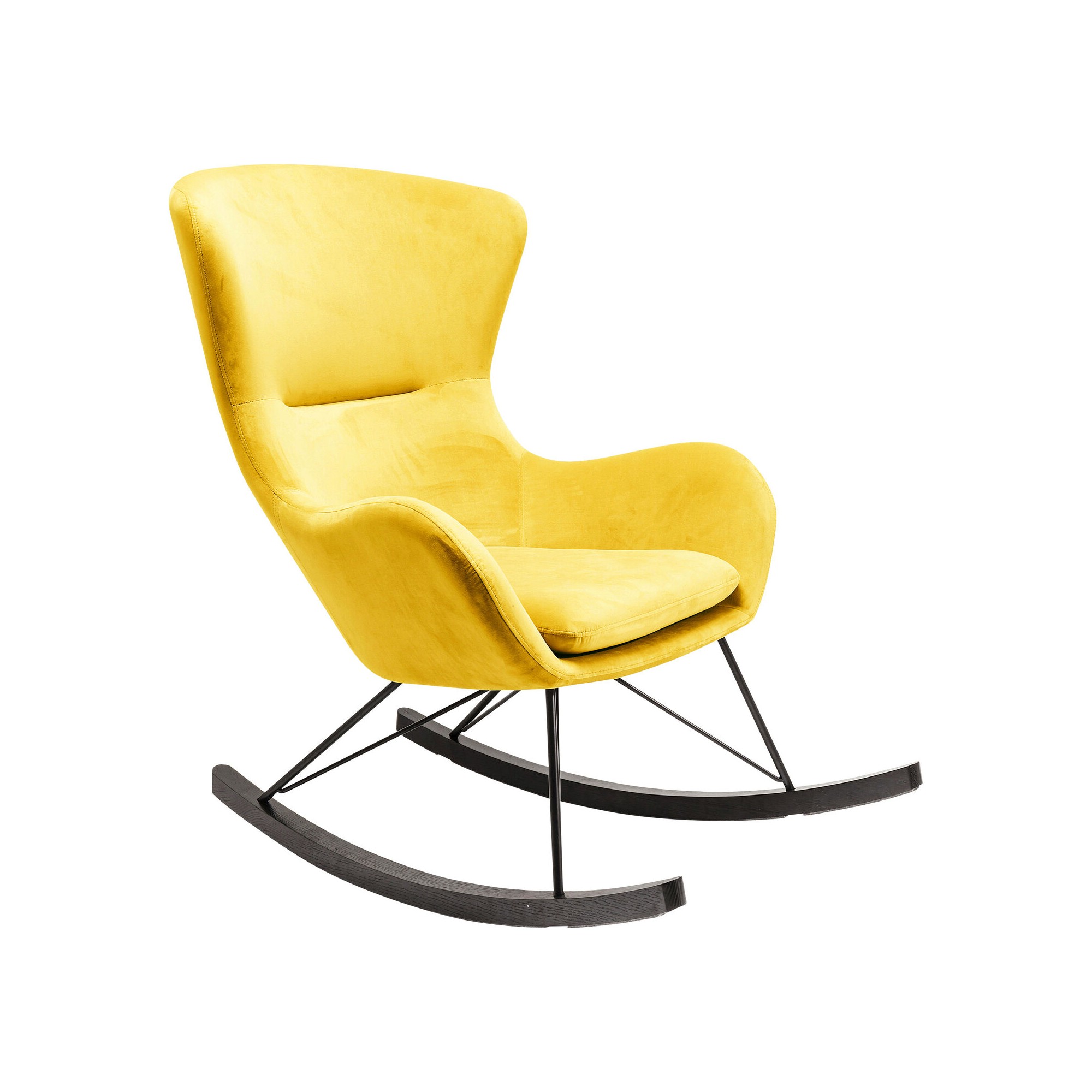 Fauteuil à bascule Oslo jaune