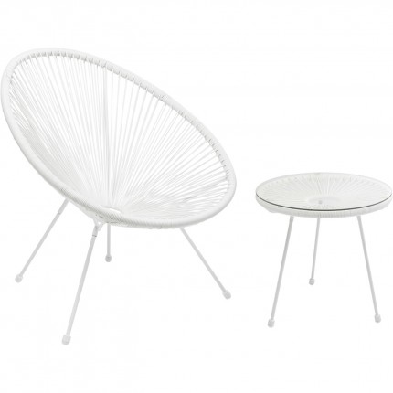 Outdoor Set Acapulco Mono white Kare Design