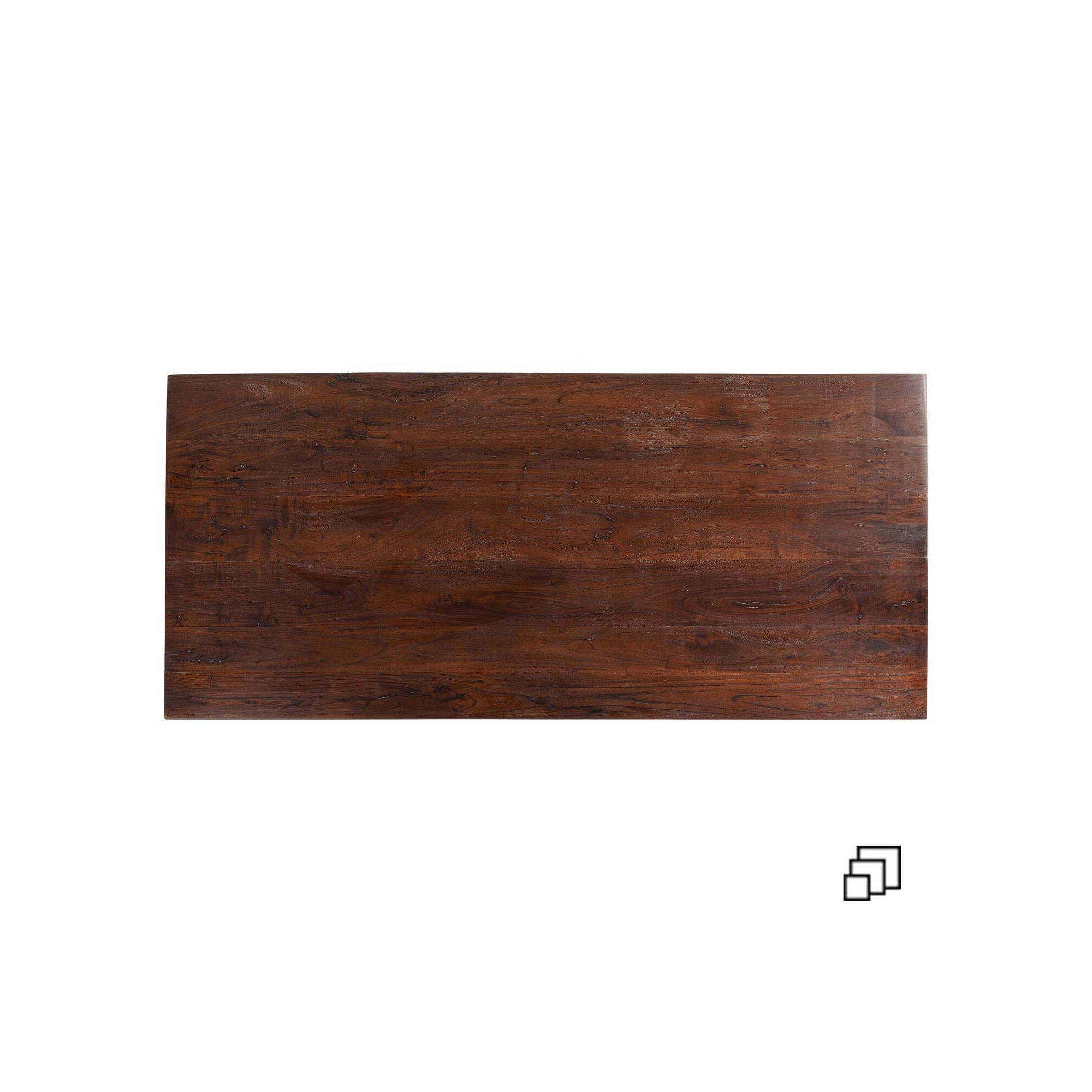 Table Top Tavola Symphony walnut Kare Design