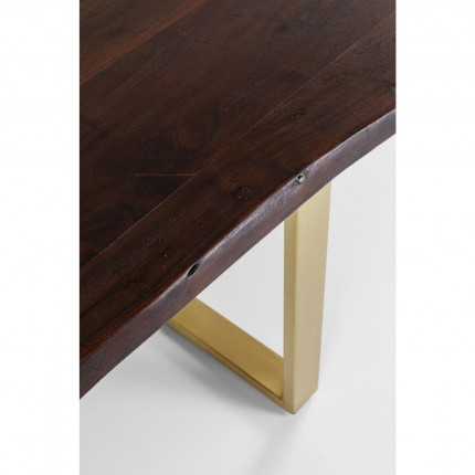 Table Harmony 200x100cm walnut brass Kare Design