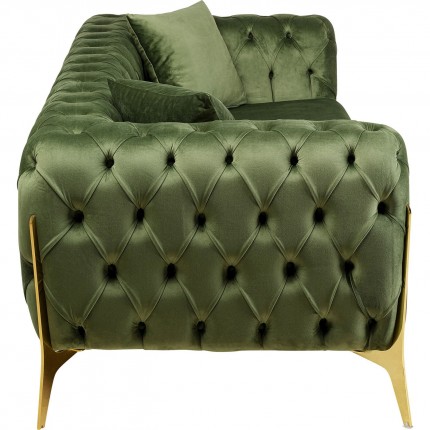 Sofa Bellissima 2-seater velvet green Kare Design