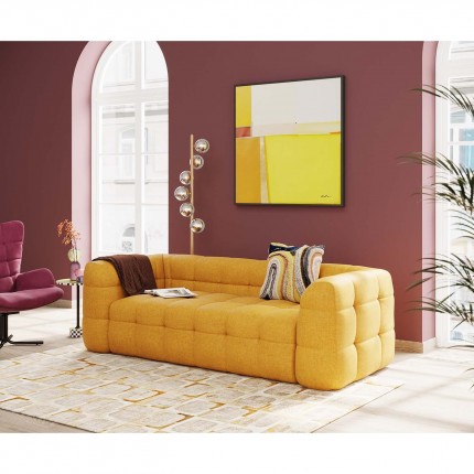 Sofa Salamanca 3-seater yellow Kare Design