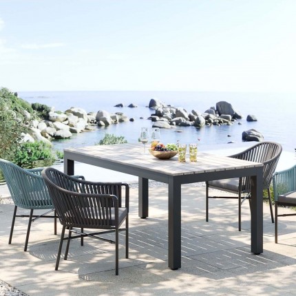 Outdoor Table Sorrento grey 180x90cm Kare Design