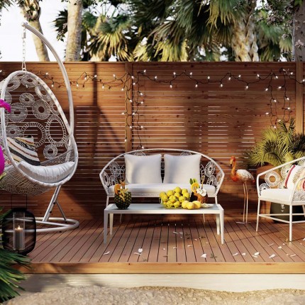 Tuinsofa Ibiza Wit Kare Design