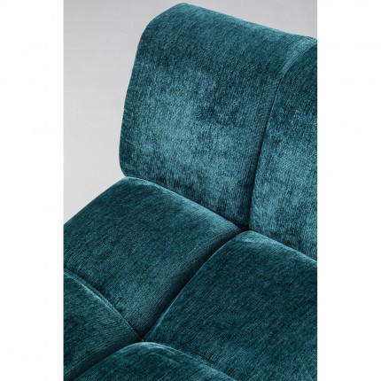 Corner Sofa Nia right velvet blue Kare Design