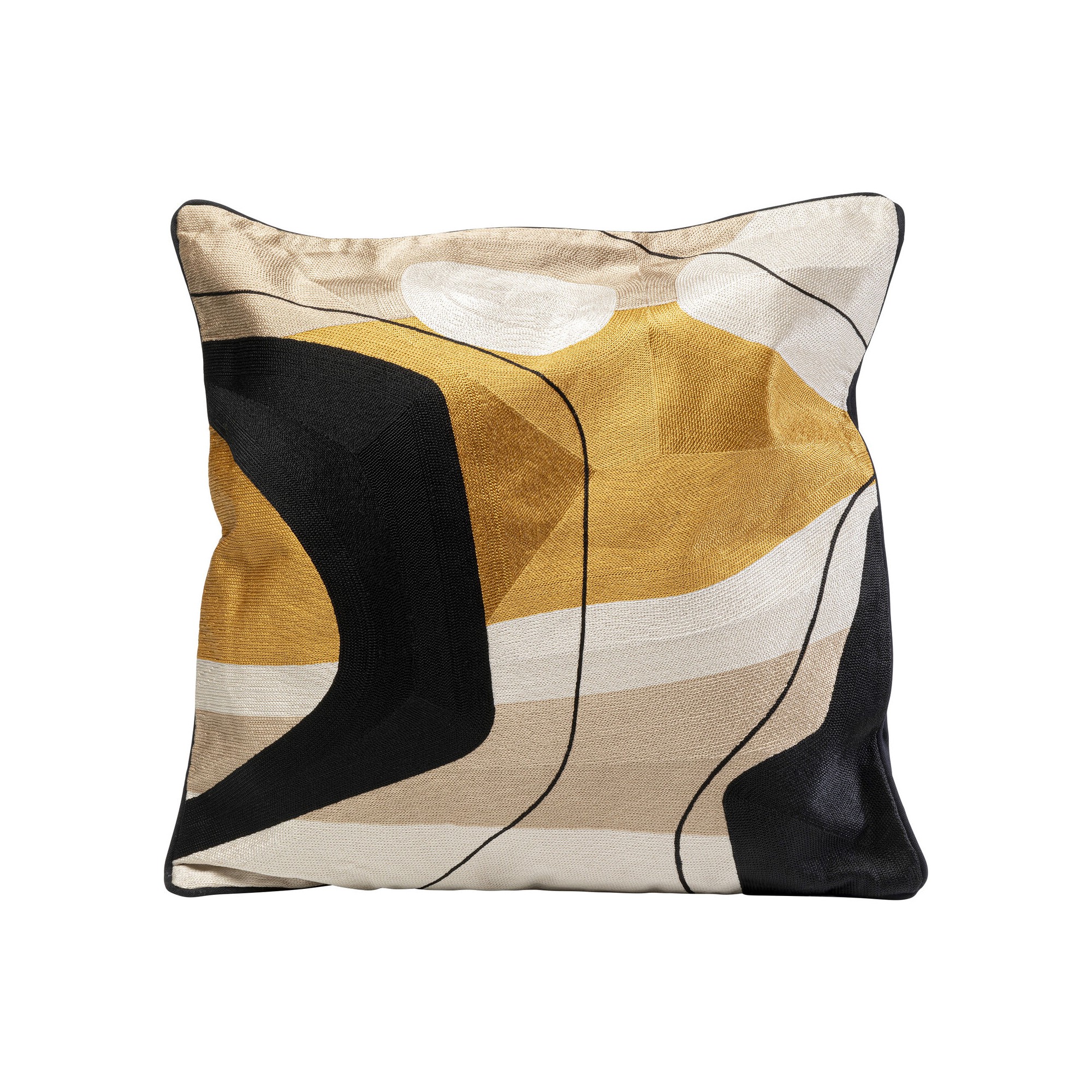 Coussin Fields jaune 50x50cm