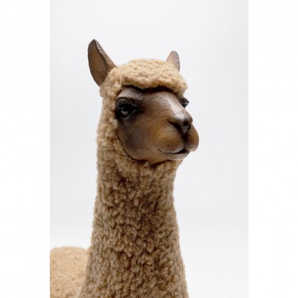 Decoratie alpaca bruin 38cm Kare Design