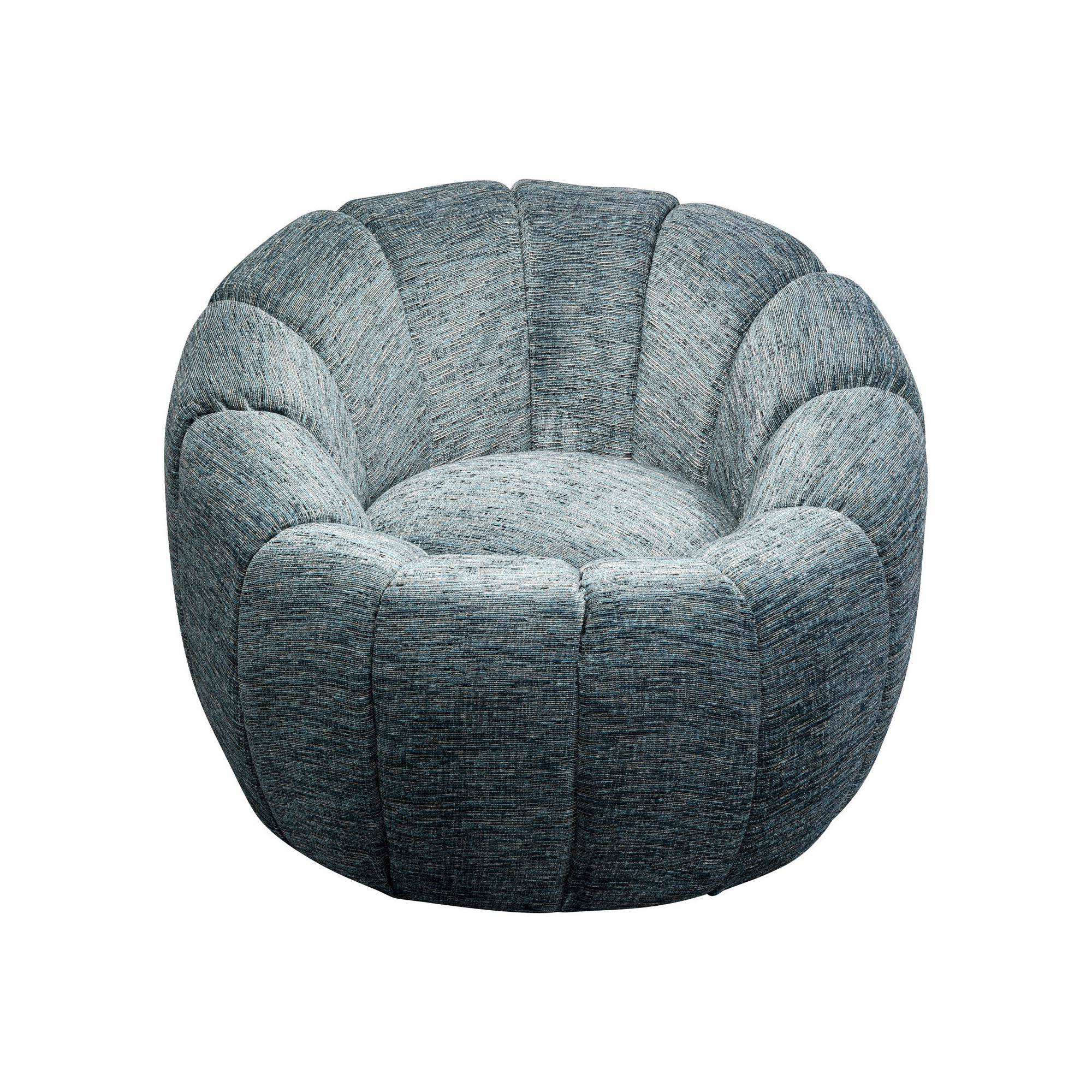 Fauteuil pivotant Fiori bleu