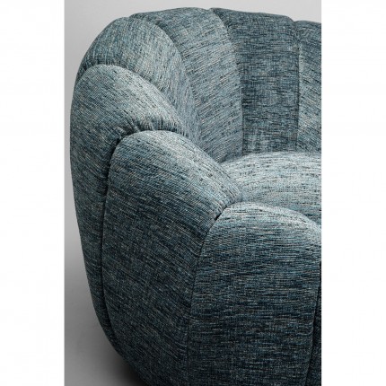 Draaifauteuil Fiori blauw Kare Design