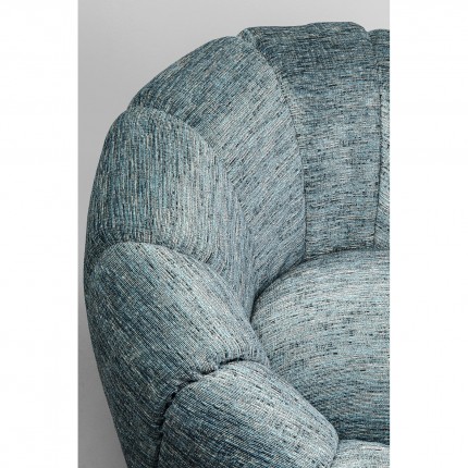 Draaifauteuil Fiori blauw Kare Design