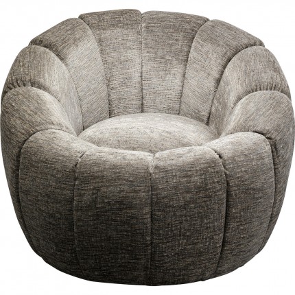 Swivel Armchair Fiori grey Kare Design