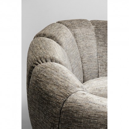 Swivel Armchair Fiori grey Kare Design