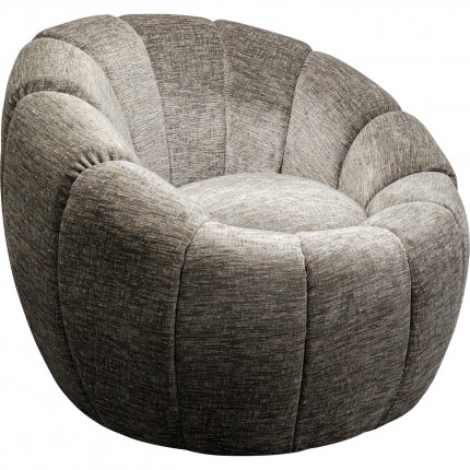 Draaifauteuil Fiori grijs Kare Design