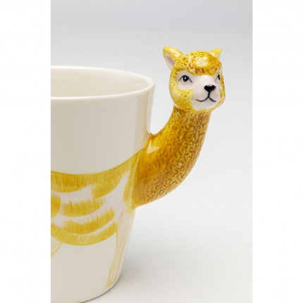 Mug alpaca yellow (4/set) Kare Design