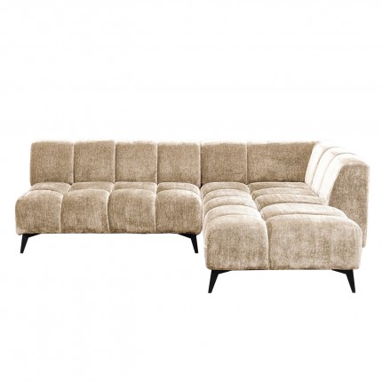 Corner Sofa Nia right velvet cream Kare Design