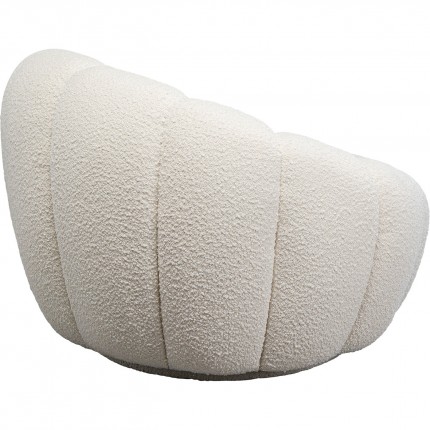 Swivel Armchair Peppo Bloom white Kare Design