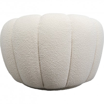 Swivel Armchair Peppo Bloom white Kare Design