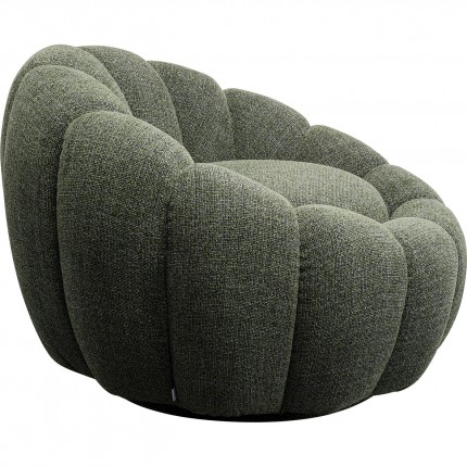 Draaifauteuil Peppo Bloom Melange groen Kare Design