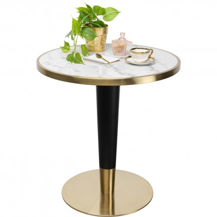 Eettafel Bistrot Amalia 70cm wit marmer Kare Design